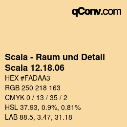 カラーコード: Scala - Raum und Detail - Scala 12.18.06 | qconv.com