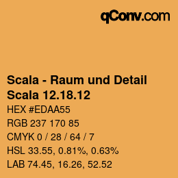颜色代码: Scala - Raum und Detail - Scala 12.18.12 | qconv.com