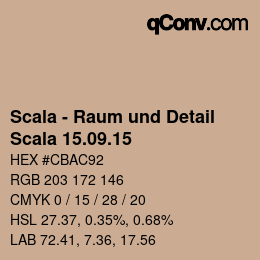 Código de color: Scala - Raum und Detail - Scala 15.09.15 | qconv.com