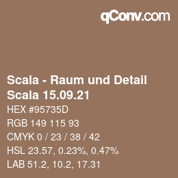 カラーコード: Scala - Raum und Detail - Scala 15.09.21 | qconv.com