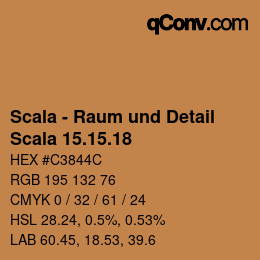 颜色代码: Scala - Raum und Detail - Scala 15.15.18 | qconv.com