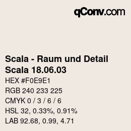 カラーコード: Scala - Raum und Detail - Scala 18.06.03 | qconv.com