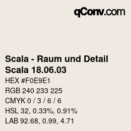 Código de color: Scala - Raum und Detail - Scala 18.06.03 | qconv.com