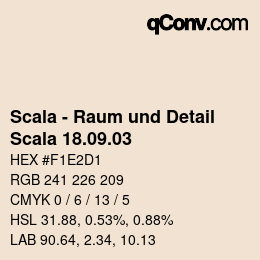 カラーコード: Scala - Raum und Detail - Scala 18.09.03 | qconv.com