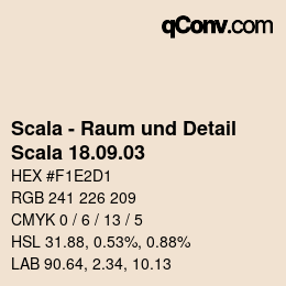 Código de color: Scala - Raum und Detail - Scala 18.09.03 | qconv.com