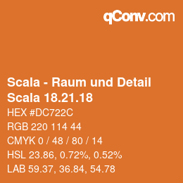 カラーコード: Scala - Raum und Detail - Scala 18.21.18 | qconv.com