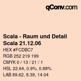 颜色代码: Scala - Raum und Detail - Scala 21.12.06 | qconv.com