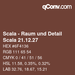 颜色代码: Scala - Raum und Detail - Scala 21.12.27 | qconv.com