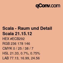 颜色代码: Scala - Raum und Detail - Scala 21.15.12 | qconv.com