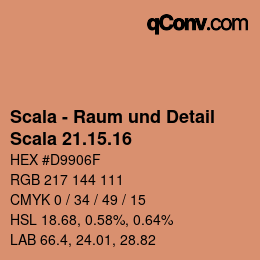 Código de color: Scala - Raum und Detail - Scala 21.15.16 | qconv.com