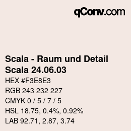 颜色代码: Scala - Raum und Detail - Scala 24.06.03 | qconv.com