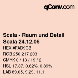 颜色代码: Scala - Raum und Detail - Scala 24.12.06 | qconv.com