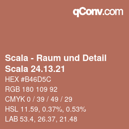 颜色代码: Scala - Raum und Detail - Scala 24.13.21 | qconv.com