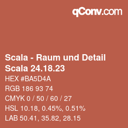 Código de color: Scala - Raum und Detail - Scala 24.18.23 | qconv.com
