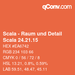 Código de color: Scala - Raum und Detail - Scala 24.21.15 | qconv.com