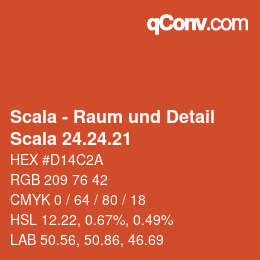 Código de color: Scala - Raum und Detail - Scala 24.24.21 | qconv.com