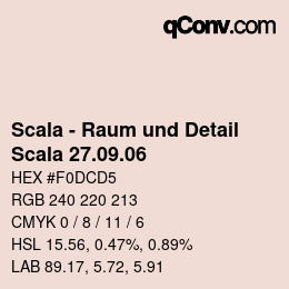 Código de color: Scala - Raum und Detail - Scala 27.09.06 | qconv.com