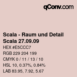 Código de color: Scala - Raum und Detail - Scala 27.09.09 | qconv.com