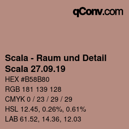 Código de color: Scala - Raum und Detail - Scala 27.09.19 | qconv.com