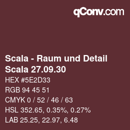 颜色代码: Scala - Raum und Detail - Scala 27.09.30 | qconv.com