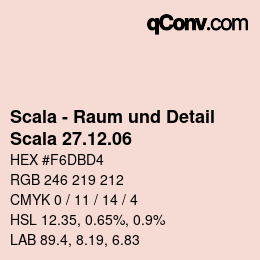 颜色代码: Scala - Raum und Detail - Scala 27.12.06 | qconv.com
