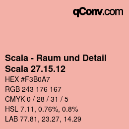 颜色代码: Scala - Raum und Detail - Scala 27.15.12 | qconv.com