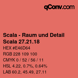 颜色代码: Scala - Raum und Detail - Scala 27.21.18 | qconv.com