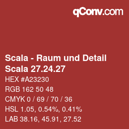 Color code: Scala - Raum und Detail - Scala 27.24.27 | qconv.com