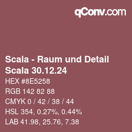 カラーコード: Scala - Raum und Detail - Scala 30.12.24 | qconv.com