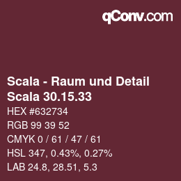 颜色代码: Scala - Raum und Detail - Scala 30.15.33 | qconv.com