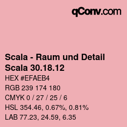 颜色代码: Scala - Raum und Detail - Scala 30.18.12 | qconv.com