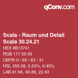 颜色代码: Scala - Raum und Detail - Scala 30.24.21 | qconv.com