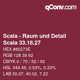 Código de color: Scala - Raum und Detail - Scala 33.18.27 | qconv.com