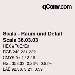 カラーコード: Scala - Raum und Detail - Scala 36.03.03 | qconv.com