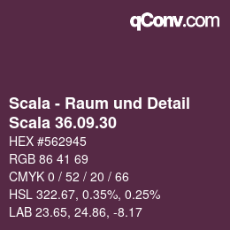 颜色代码: Scala - Raum und Detail - Scala 36.09.30 | qconv.com