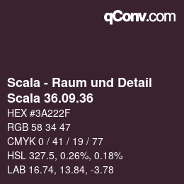 カラーコード: Scala - Raum und Detail - Scala 36.09.36 | qconv.com