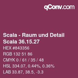 颜色代码: Scala - Raum und Detail - Scala 36.15.27 | qconv.com