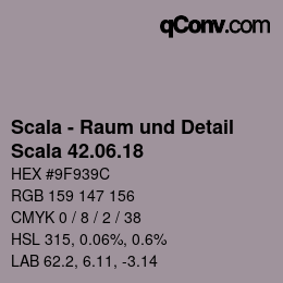 颜色代码: Scala - Raum und Detail - Scala 42.06.18 | qconv.com