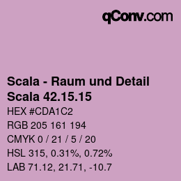 カラーコード: Scala - Raum und Detail - Scala 42.15.15 | qconv.com