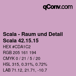 Código de color: Scala - Raum und Detail - Scala 42.15.15 | qconv.com