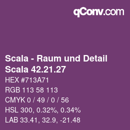 颜色代码: Scala - Raum und Detail - Scala 42.21.27 | qconv.com
