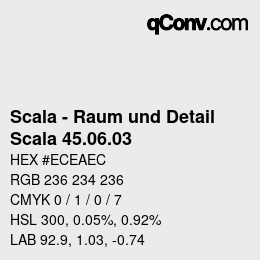 Farbcode: Scala - Raum und Detail - Scala 45.06.03 | qconv.com