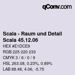 Farbcode: Scala - Raum und Detail - Scala 45.12.06 | qconv.com