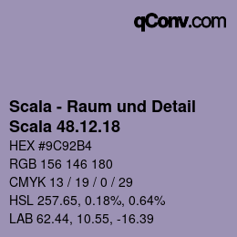 颜色代码: Scala - Raum und Detail - Scala 48.12.18 | qconv.com
