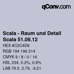 カラーコード: Scala - Raum und Detail - Scala 51.09.12 | qconv.com