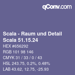 颜色代码: Scala - Raum und Detail - Scala 51.15.24 | qconv.com