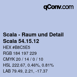 Código de color: Scala - Raum und Detail - Scala 54.15.12 | qconv.com