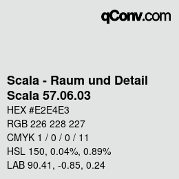 Color code: Scala - Raum und Detail - Scala 57.06.03 | qconv.com