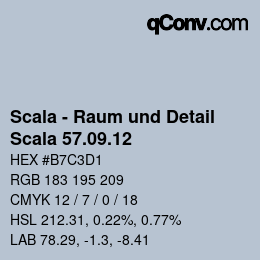 Farbcode: Scala - Raum und Detail - Scala 57.09.12 | qconv.com