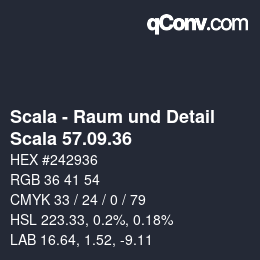 颜色代码: Scala - Raum und Detail - Scala 57.09.36 | qconv.com